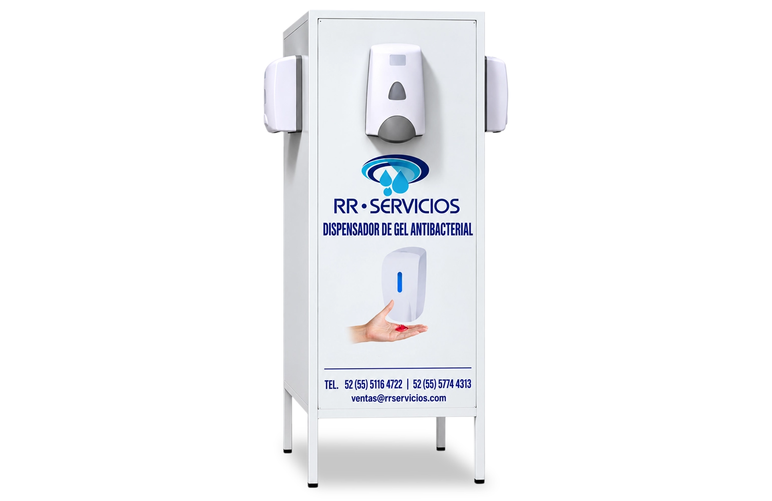 Despachador de gel antibacterial